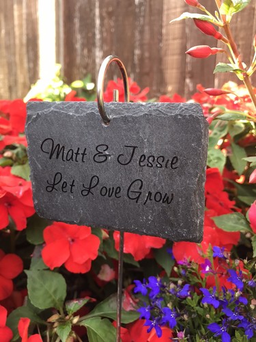 Personalised slate plaque and - plaque,