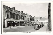 Tatton Road Sale old motor cars Partington's RPPC Postcard