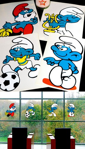 Giant smurf window - giant,
