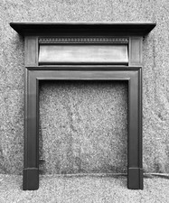 LARGE TALL VICTORIAN EDWARDIAN CAST IRON FIREPLACE FIRE WOODBURNER SURROUND