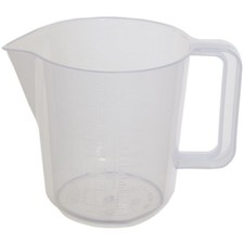 Whitefurze Measuring Jug 2 Pint 1.1L Clear Plastic Kitchen Baking Cooking Tool
