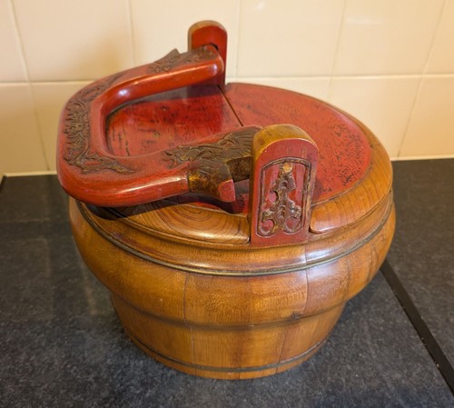 Vintage chinese wooden food - chinese,