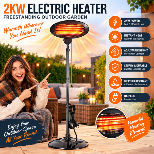 2000w electric patio heater - patio,