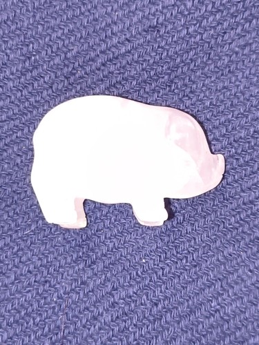 Rose quartz pig carving - quartz,