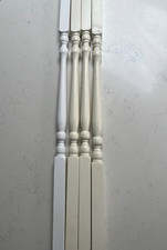 Wooden Timber Pine Primed  Turned  Spindles X 4