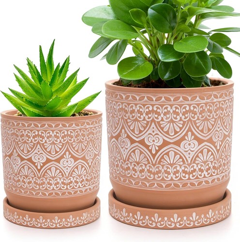 Set terracotta plant pots - set, 2
