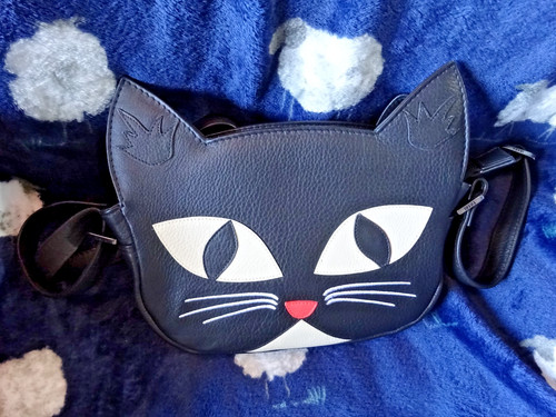 Yoshi black leather - black, cat