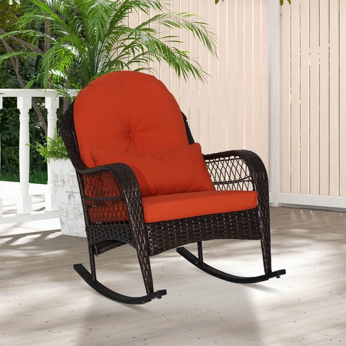 Outdoor wicker rocking chair - outdoor,
