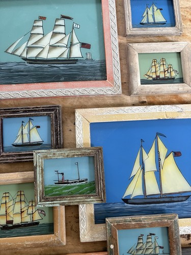 Nautical glass paintings - glass,