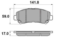 NAP Front Brake Pad Set for
