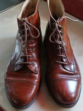 BALLY BROWN LEATHER BOOTS SIZE
