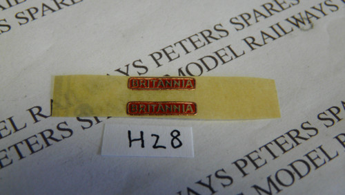 Hornby h28 britannia name - hornby,
