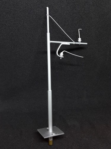 Metal overhead line poles - , for