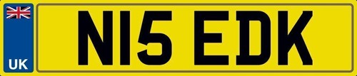 Nice initials number plate - nice, n15