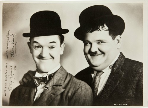 Laurel hardy signed - laurel,