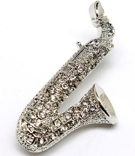 Silver crystal saxophone - silver,