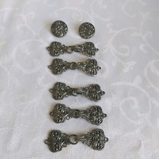 Tinn-Per Norwegian Pewter Clasp For Sweaters/Cardigans & 2 buttons