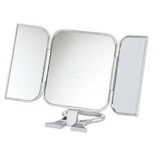 Danielle Free Standing or Hand Held Travel Mirror - Silver