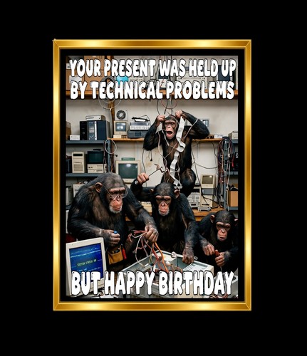 Birthday card funny rude joke - birthday,