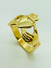 9ct Yellow Solid Gold Claddagh
