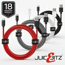 JuicEBitz® USB Type A to Type-C Charger Data Cable for Android USB-C Fast Charge