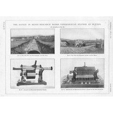 BUXTON Derbyshire Safety in Mines Research Station Vintage Prints 1927