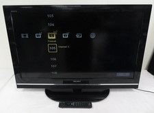 Sony Bravia 37" TV KDL-37V5810 Television Black with Sony RM-ED020 Remote Works