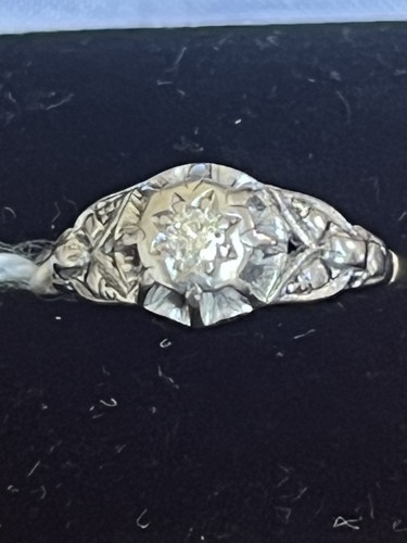 Antique diamond white gold - white,