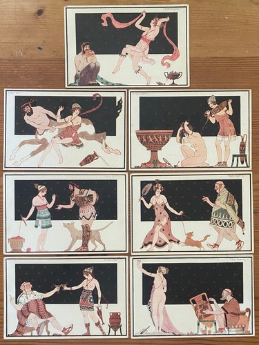 Erotic glamour postcard set - erotic, by