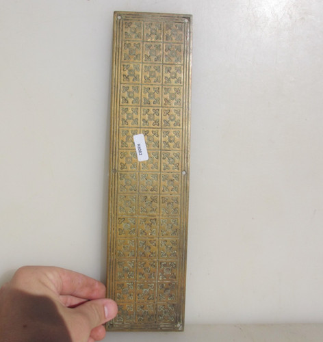 Victorian brass finger plate - brass,