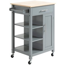 HOMCOM Compact Kitchen Trolley
