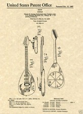 VOX PHANTOM MKIII Teardrop Guitar Patent READY TO FRAME Tear Drop MK 3