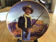 JOHN WAYNE PLATE - HERO OF THE WEST- ROBERT TANENBAUM - FRANKLIN MINT - COWBOY