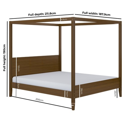 Super king four - poster, bed