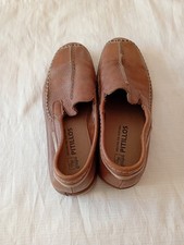 PITILLOS Unisex Brown Leather