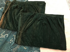 Curtains pair lined velour - curtains,