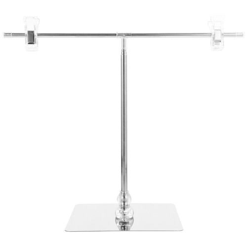 Silver shaped poster stand - shaped,