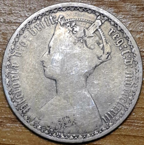 1873 victoria gothic florin - 1873,