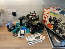 RARO VINTAGE  '80 Radio Controlled Wild Willy Jeep CONQUEROR 1:10 TOY HOUSE 