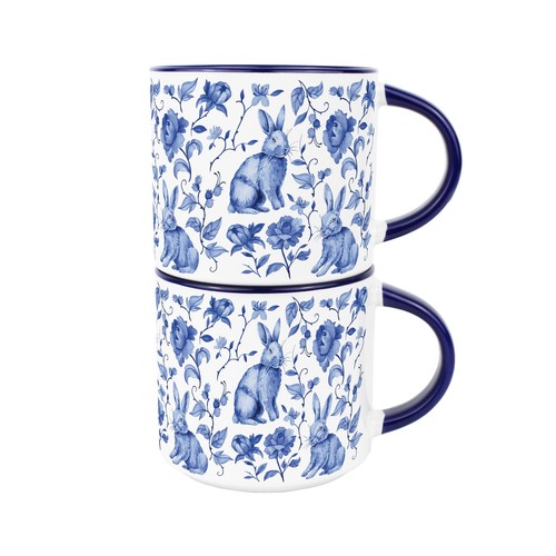 Hares roses large stackable - hares,
