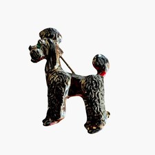 Vintage Poodle Brooch Pin