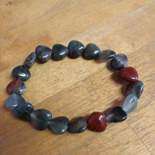 African bloodstone heart - african,