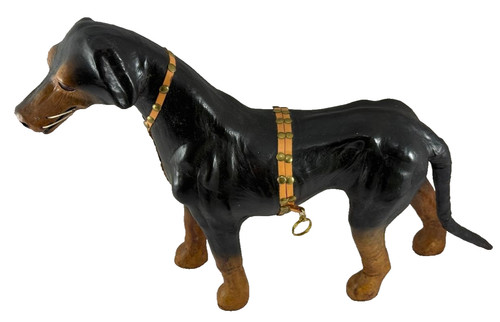 Vintage papier mache - mache, doberman