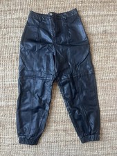 Woman Zara Black Faux leather
