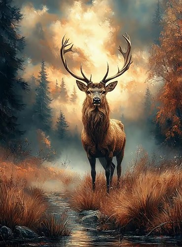 Highland stags vintage - highland,