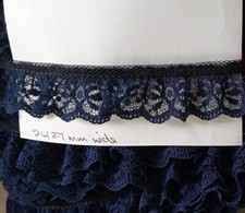 2 meters x 30 mm Gathered Lace