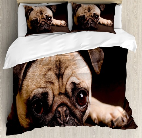 Pug duvet cover - pug, set