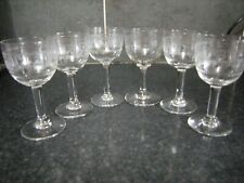 6 X  EDWARDIAN ETCHED