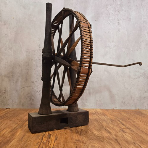 Antique asian spinning loom - antique,