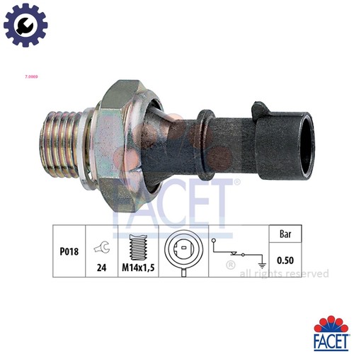 Oil pressure switch 0069 - oil, 7.0069